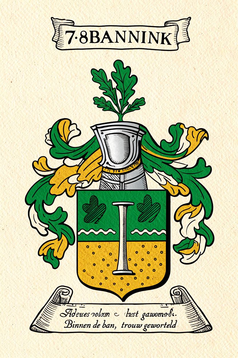 Familiewapen van de achternaam ⅞BANNINK
