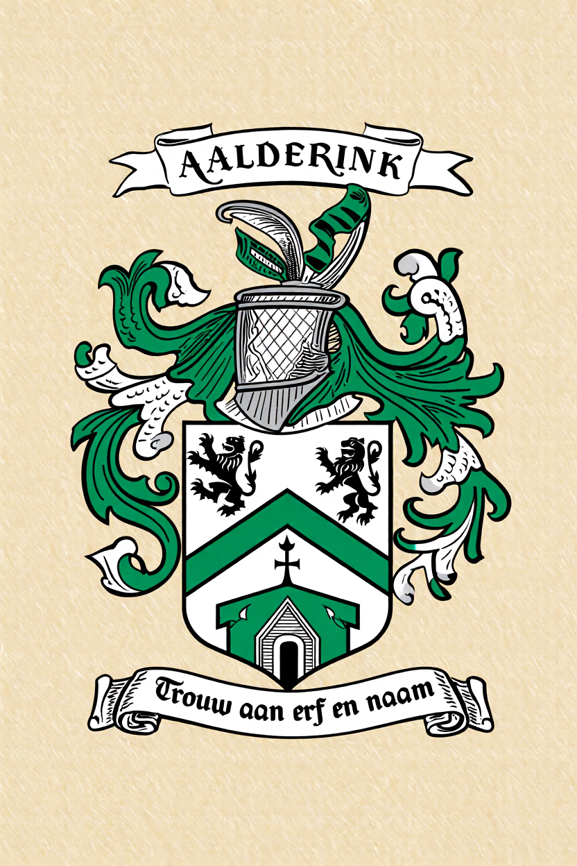 Familiewapen van de achternaam AALDERINK
