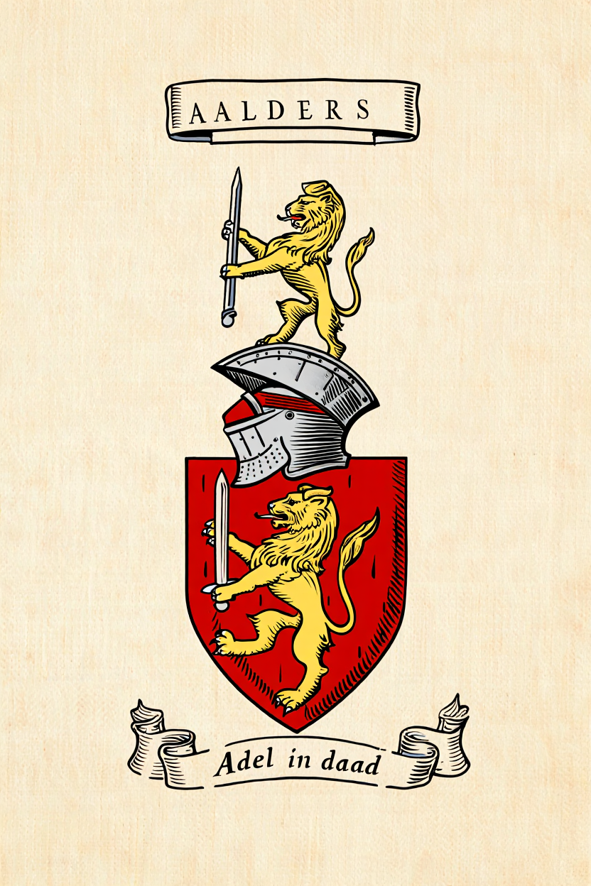 Familiewapen van de achternaam AALDERS