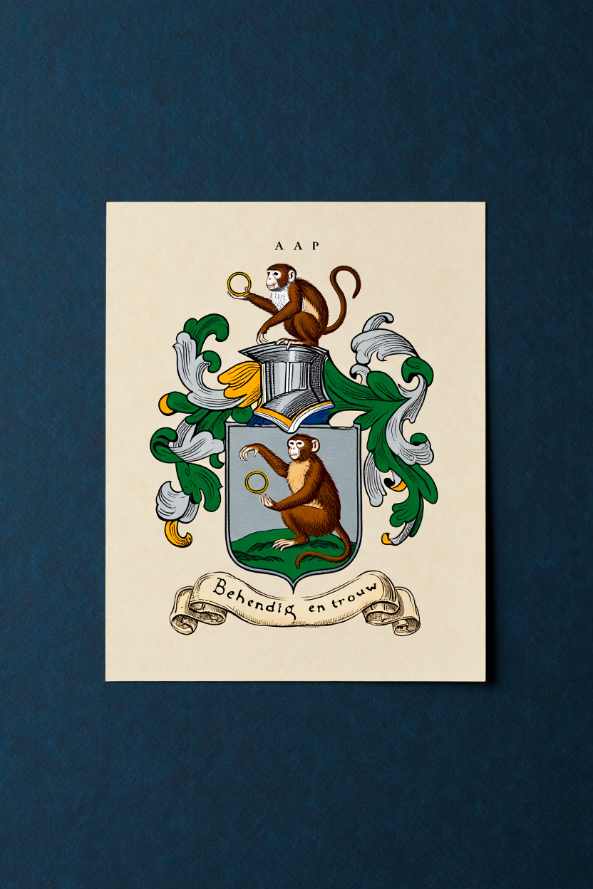 Familiewapen van de achternaam AAP (vergrendeld)