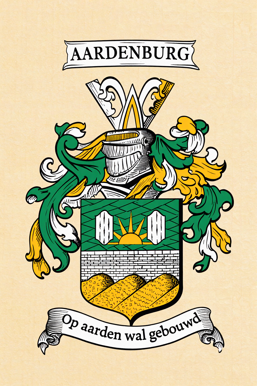 Familiewapen van de achternaam AARDENBURG (vergrendeld)