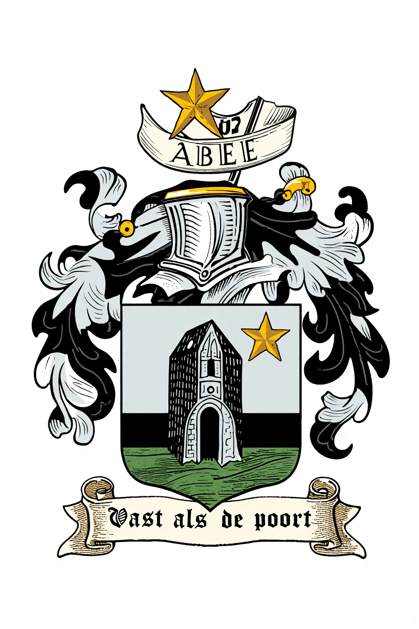 Familiewapen van de achternaam ABEE (vergrendeld)