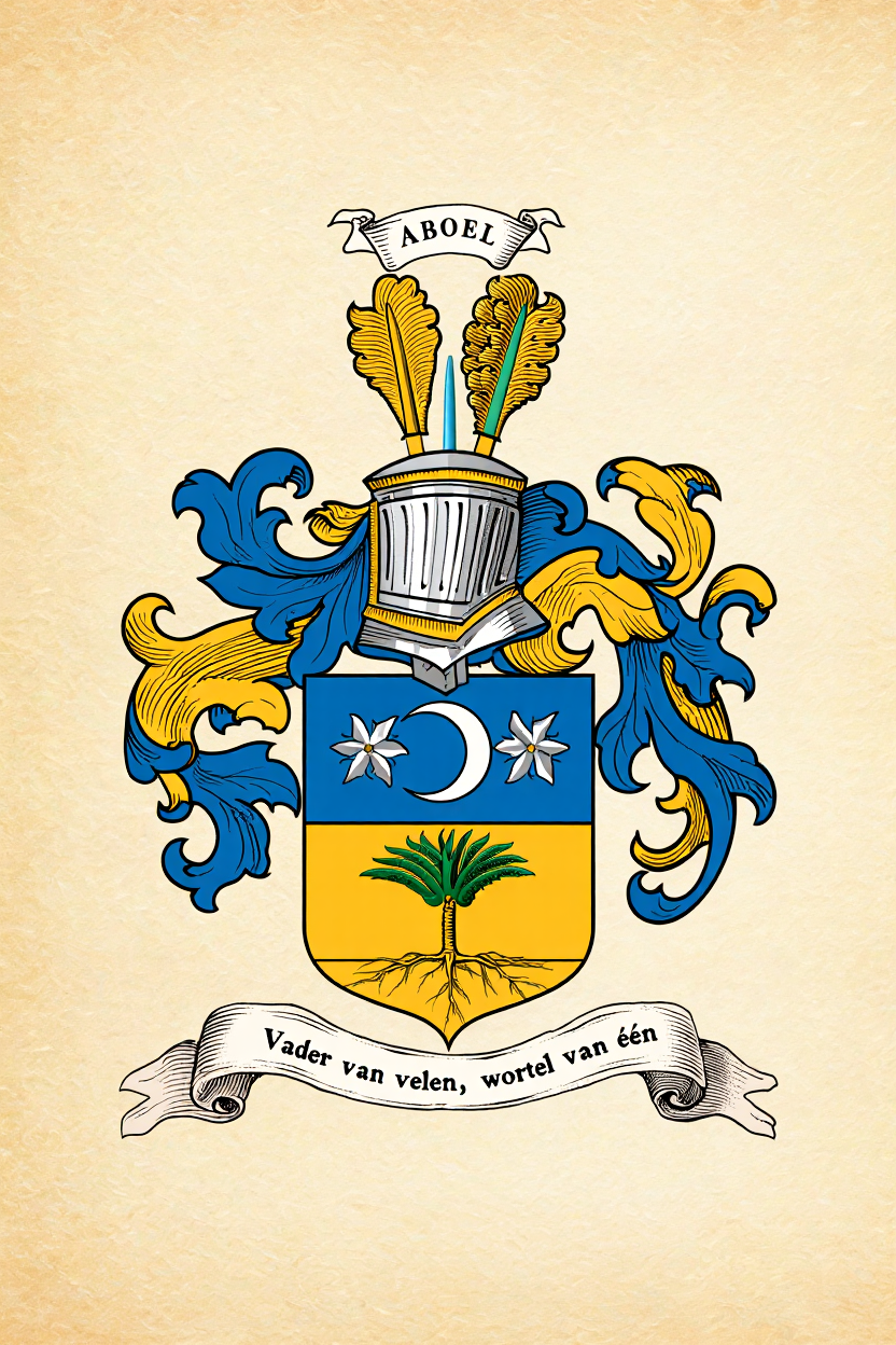 Familiewapen van de achternaam ABOEL (vergrendeld)
