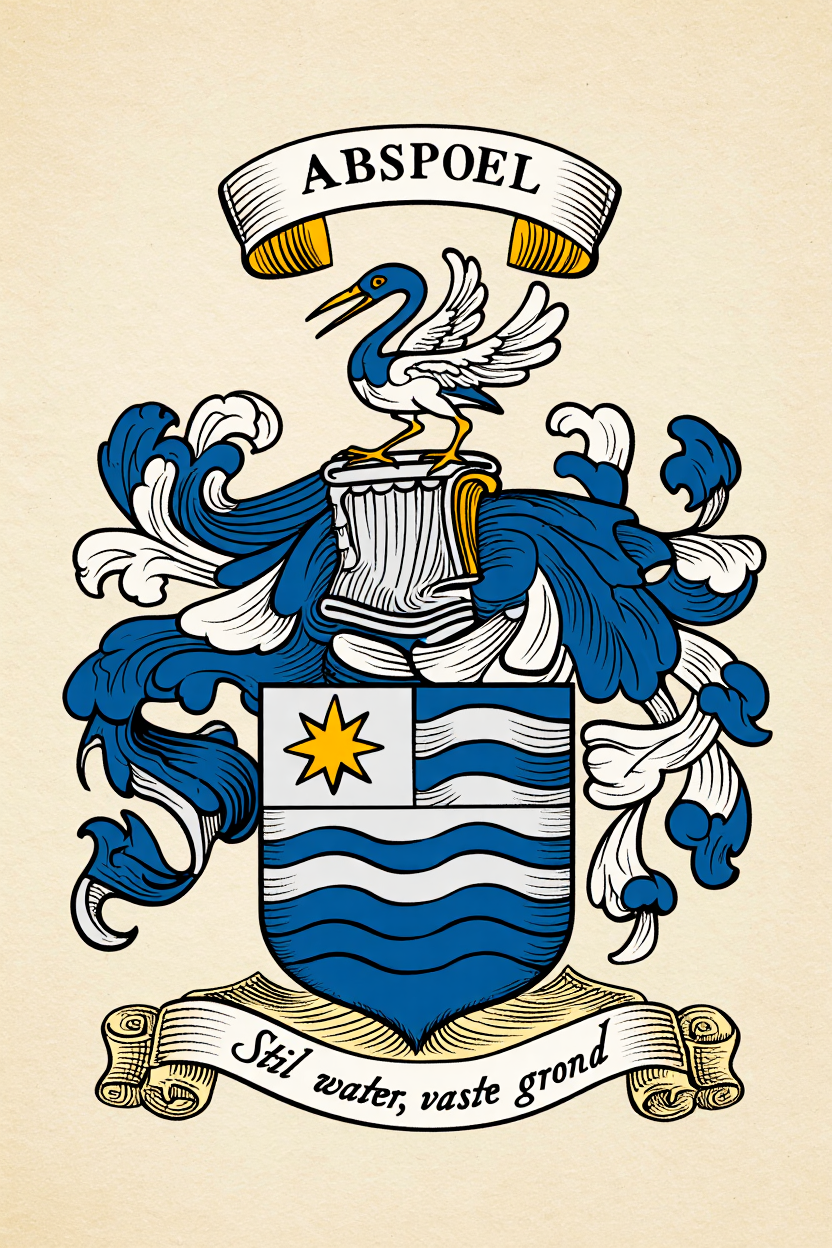 Familiewapen van de achternaam ABSPOEL (vergrendeld)