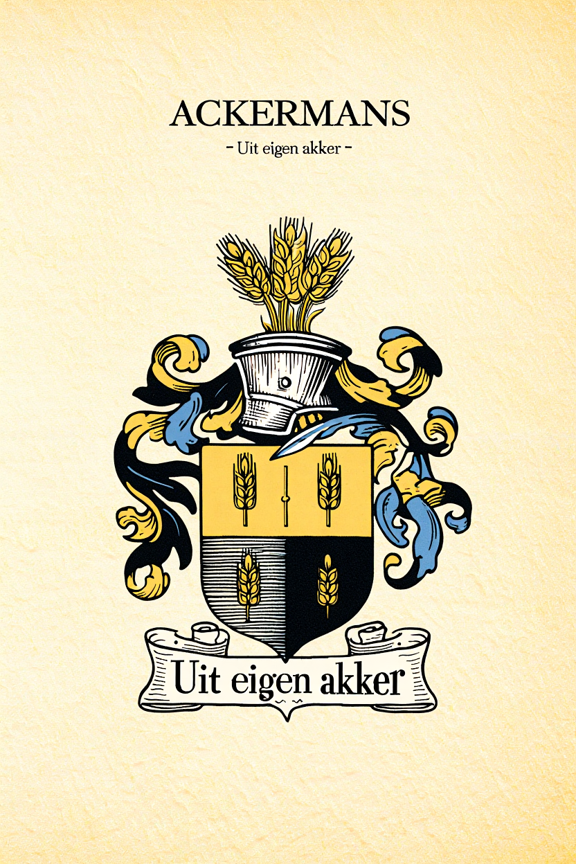 Familiewapen van de achternaam ACKERMANS
