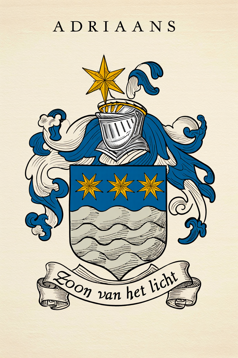 Familiewapen van de achternaam ADRIAANS