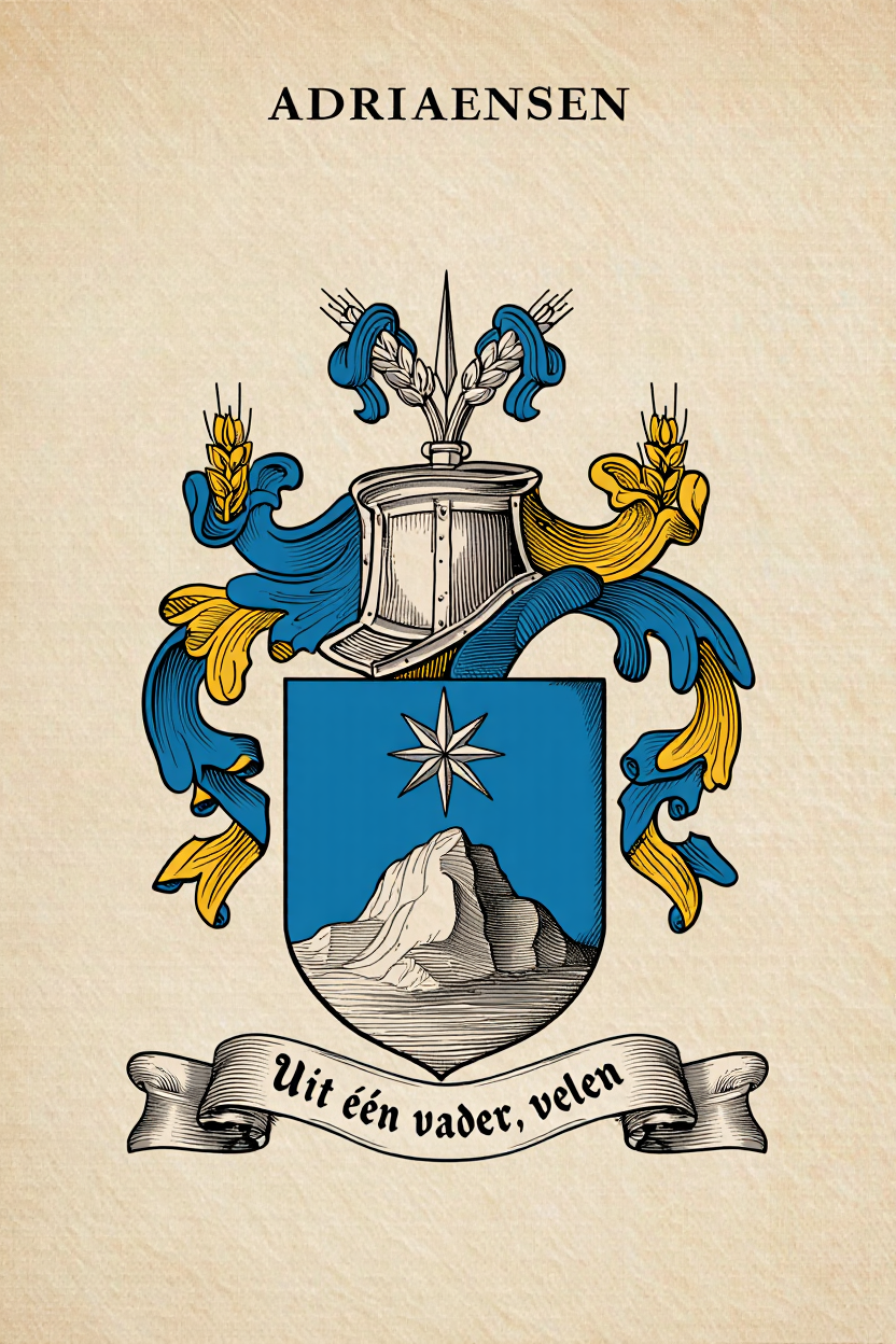 Familiewapen van de achternaam ADRIAENSEN