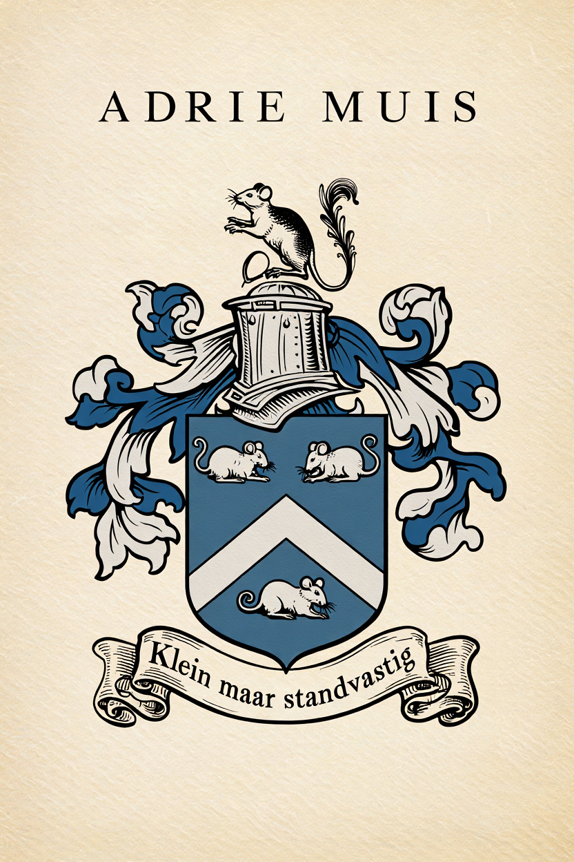Familiewapen van de achternaam ADRIE MUIS