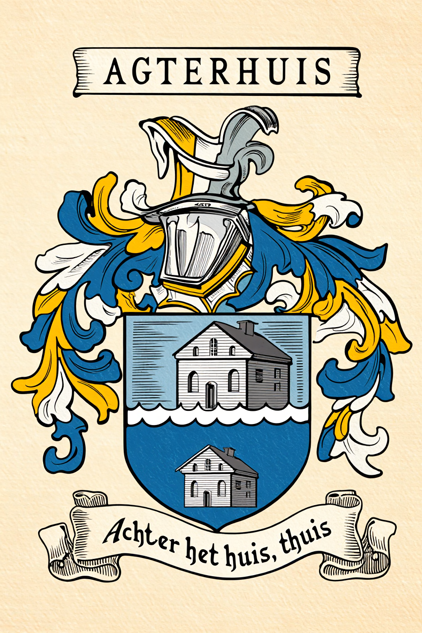 Familiewapen van de achternaam AGTERHUIS