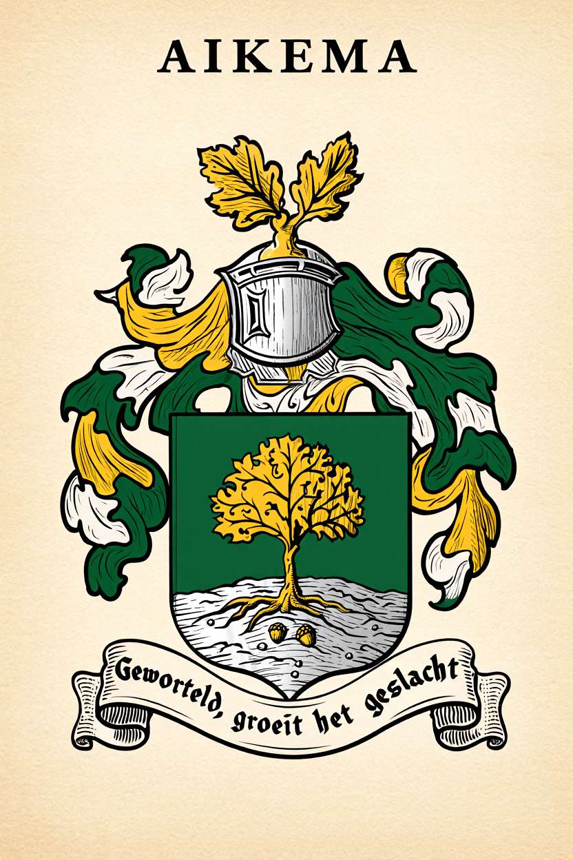 Familiewapen van de achternaam AIKEMA