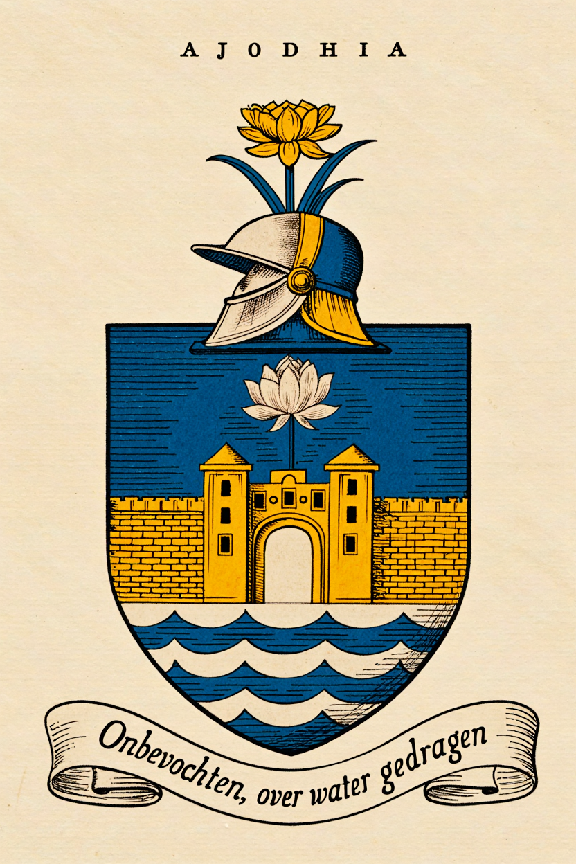 Familiewapen van de achternaam AJODHIA (vergrendeld)