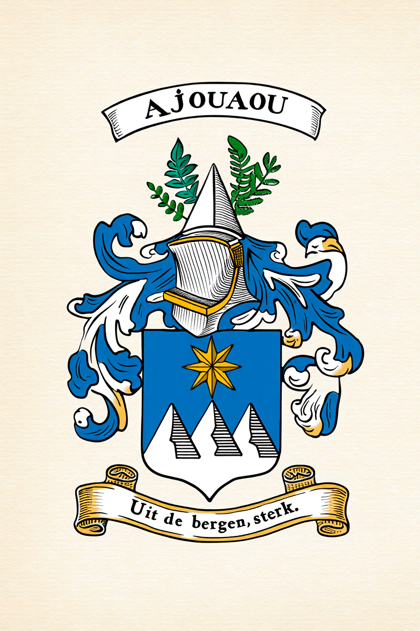 Familiewapen van de achternaam AJOUAOU