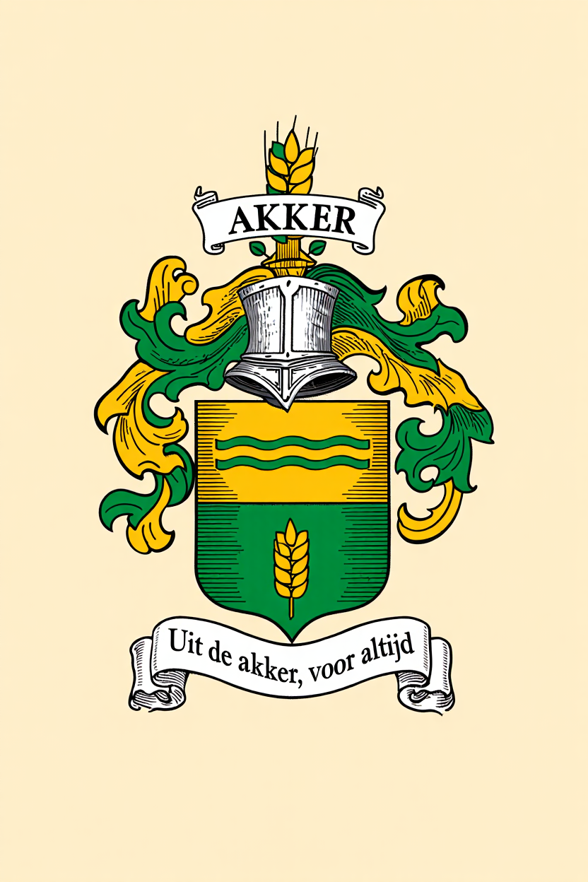 Familiewapen van de achternaam AKKER