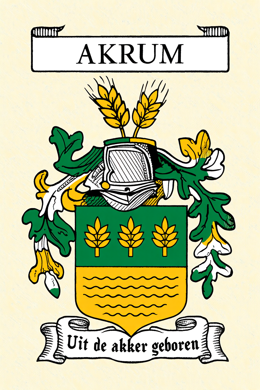 Familiewapen van de achternaam AKRUM