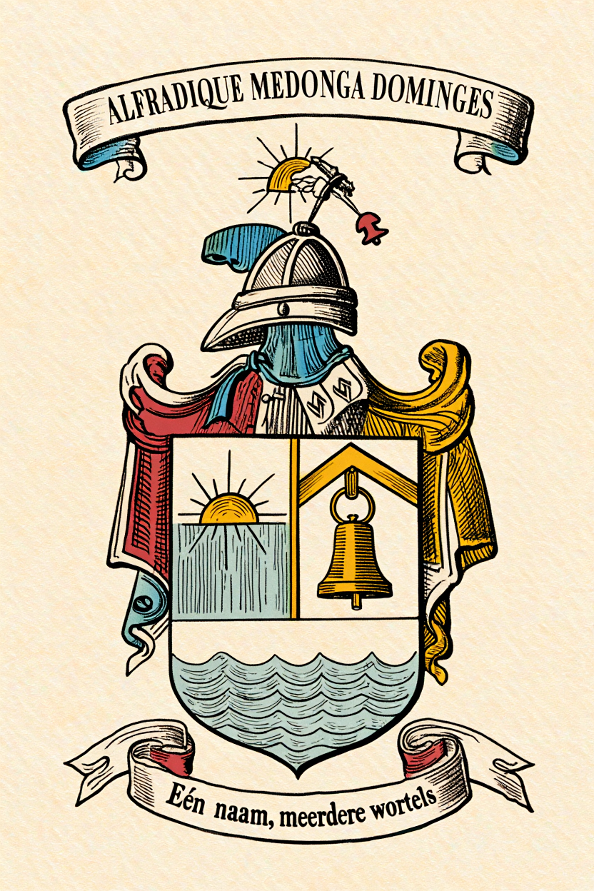 Familiewapen van de achternaam ALFRADIQUE MEDONGA DOMINGES (vergrendeld)