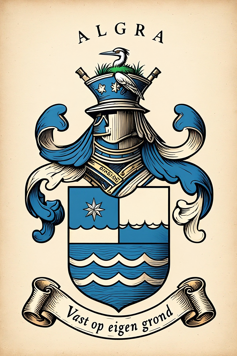 Familiewapen van de achternaam ALGRA (vergrendeld)