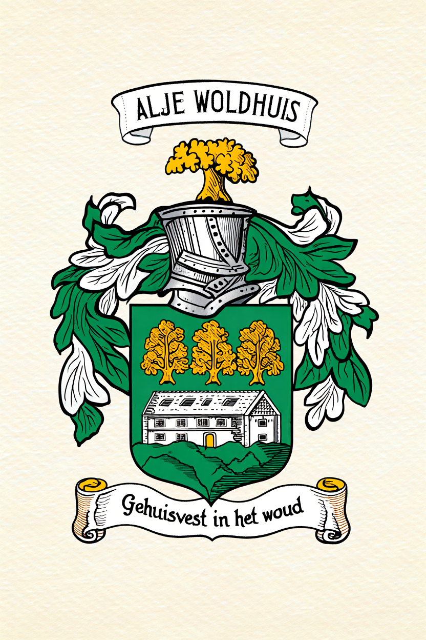 Familiewapen van de achternaam ALJE WOLDHUIS