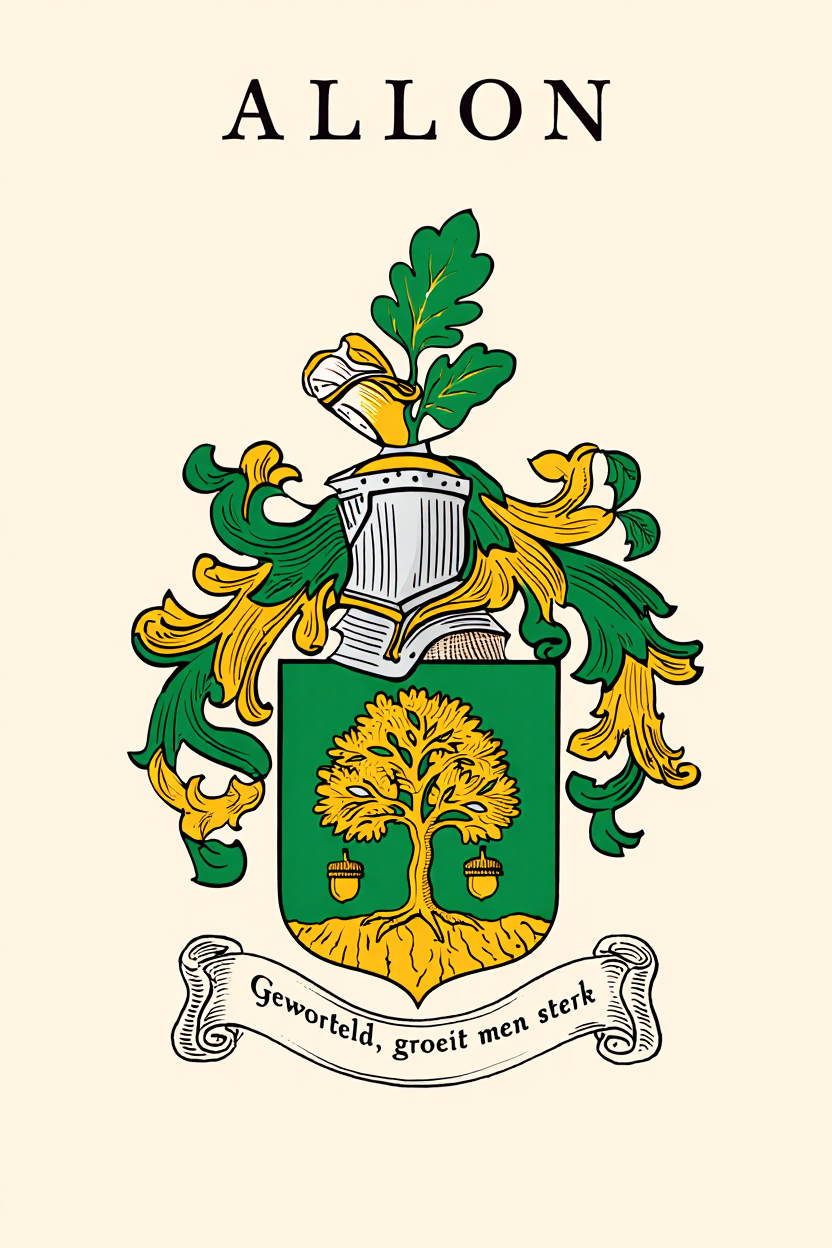 Familiewapen van de achternaam ALLON