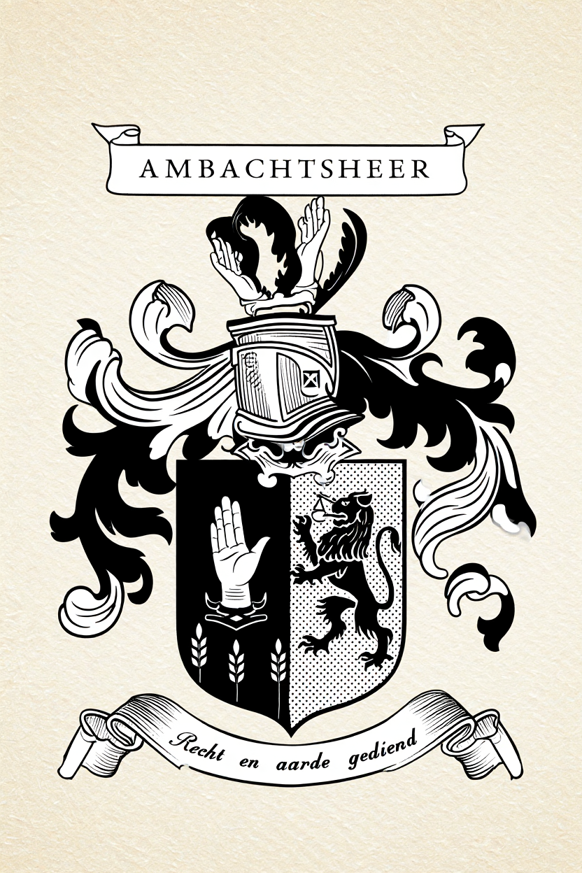 Familiewapen van de achternaam AMBACHTSHEER (vergrendeld)