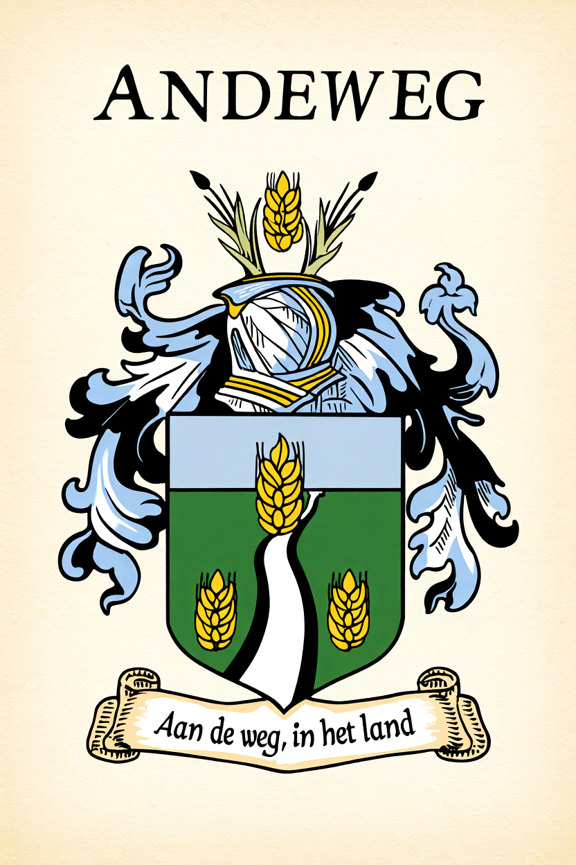 Familiewapen van de achternaam ANDEWEG
