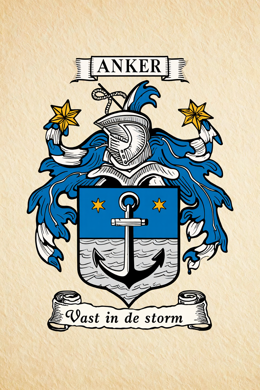 Familiewapen van de achternaam ANKER