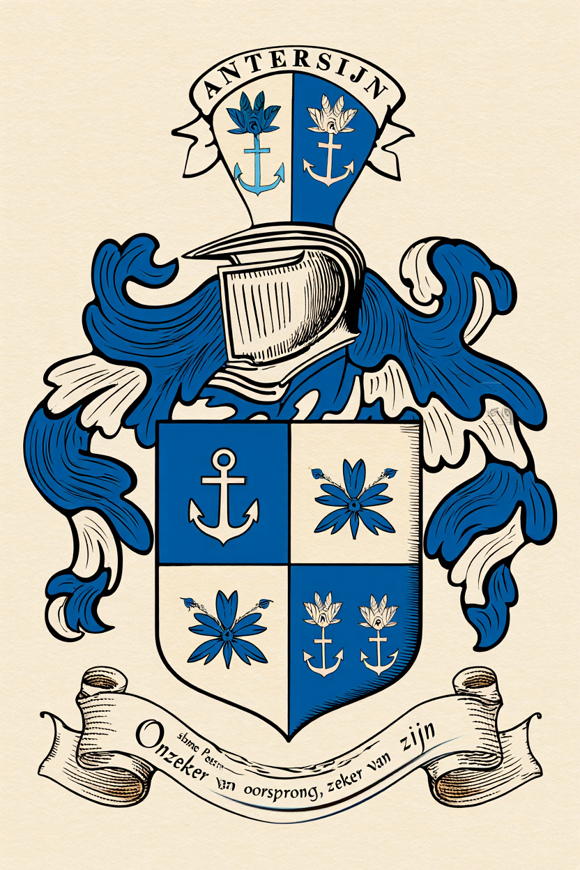 Familiewapen van de achternaam ANTERSIJN (vergrendeld)