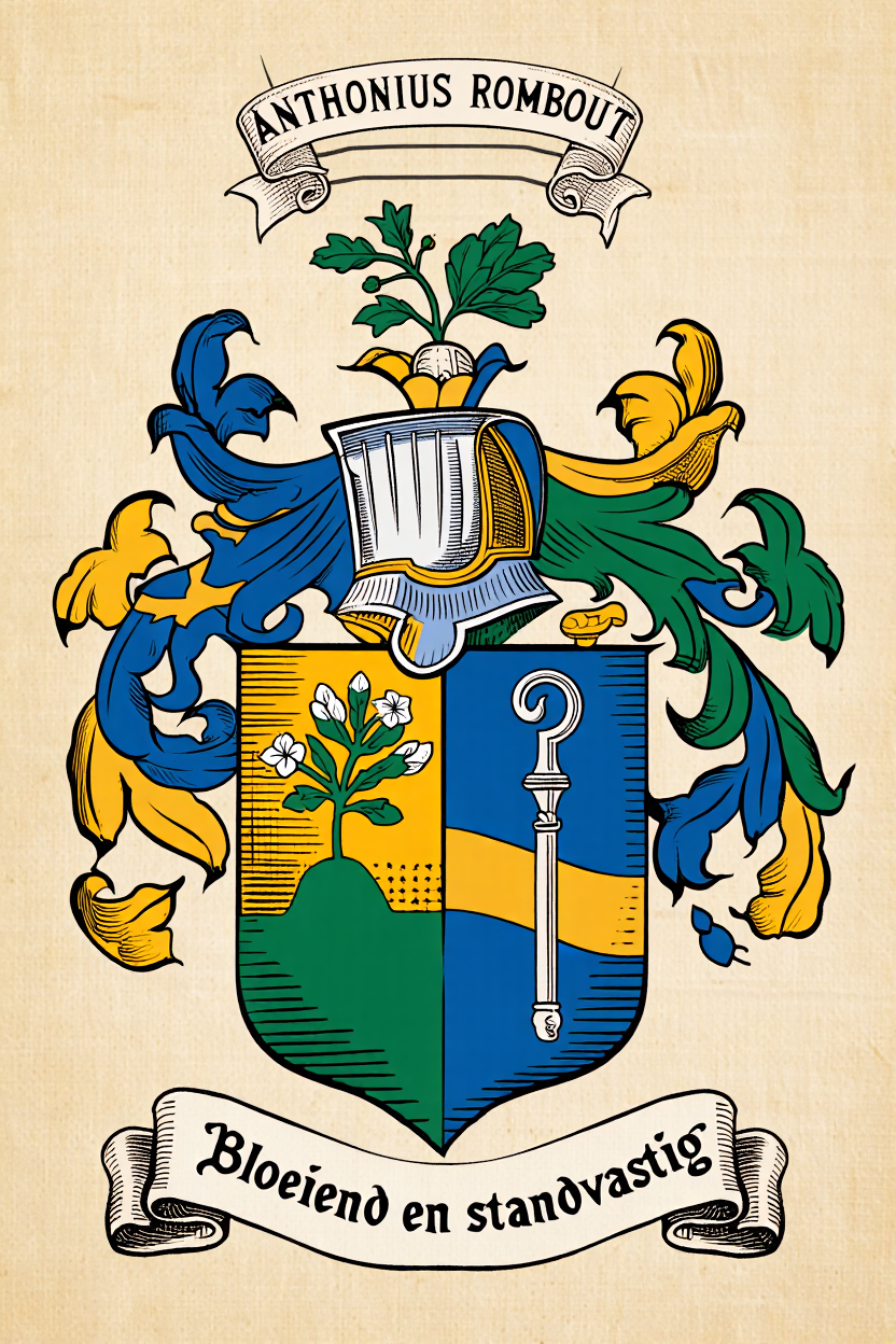 Familiewapen van de achternaam ANTHONIUS ROMBOUT