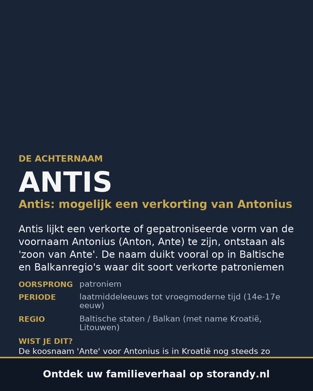 Familiewapen van de achternaam ANTIS