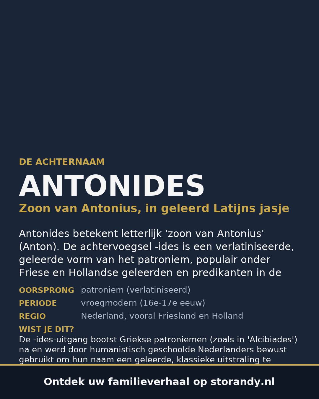 Familiewapen van de achternaam ANTONIDES