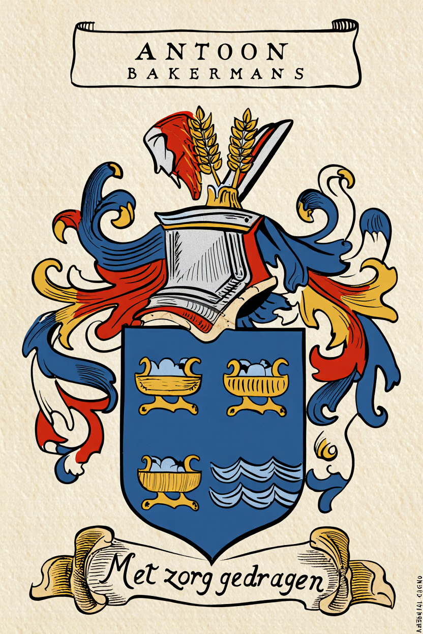 Familiewapen van de achternaam ANTOON BAKERMANS