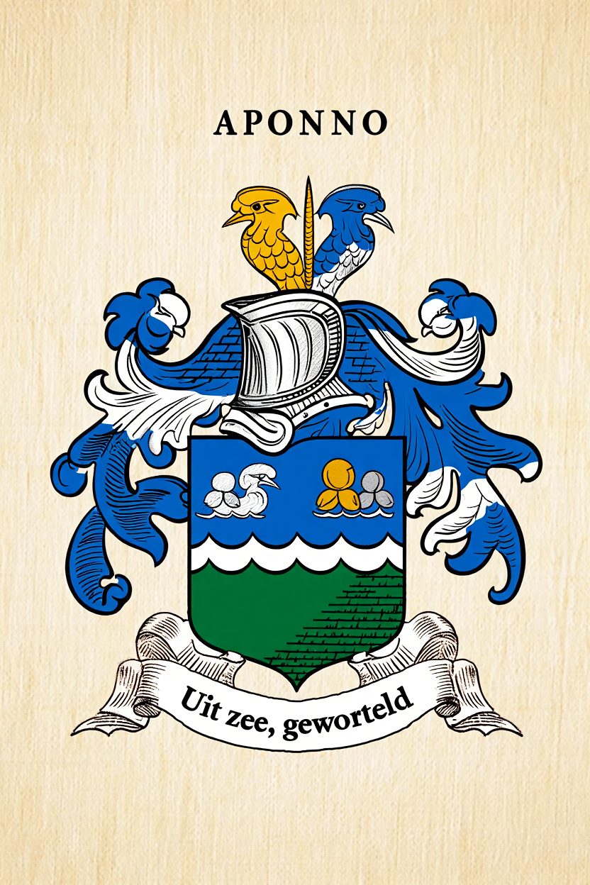 Familiewapen van de achternaam APONNO