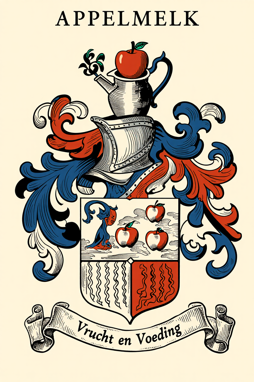 Familiewapen van de achternaam APPELMELK (vergrendeld)