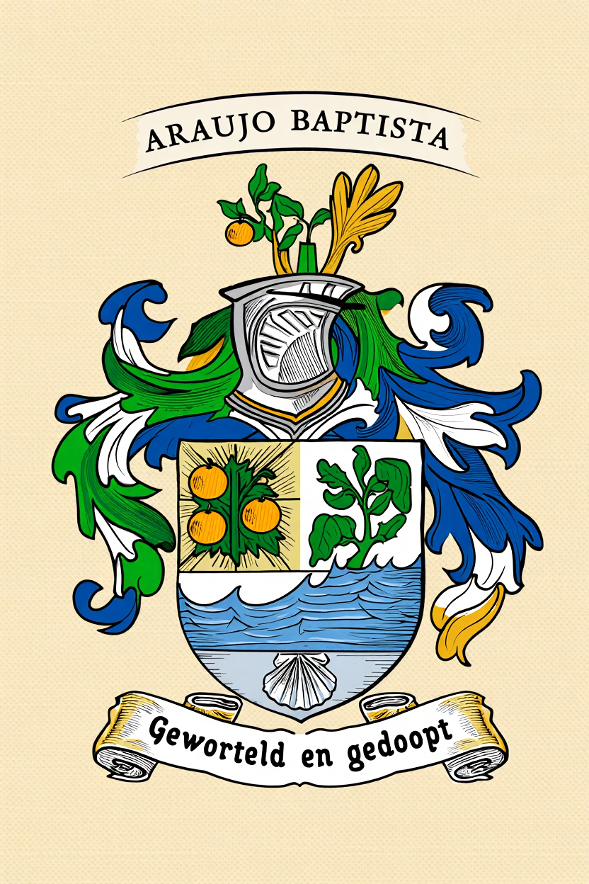 Familiewapen van de achternaam ARAUJO BAPTISTA