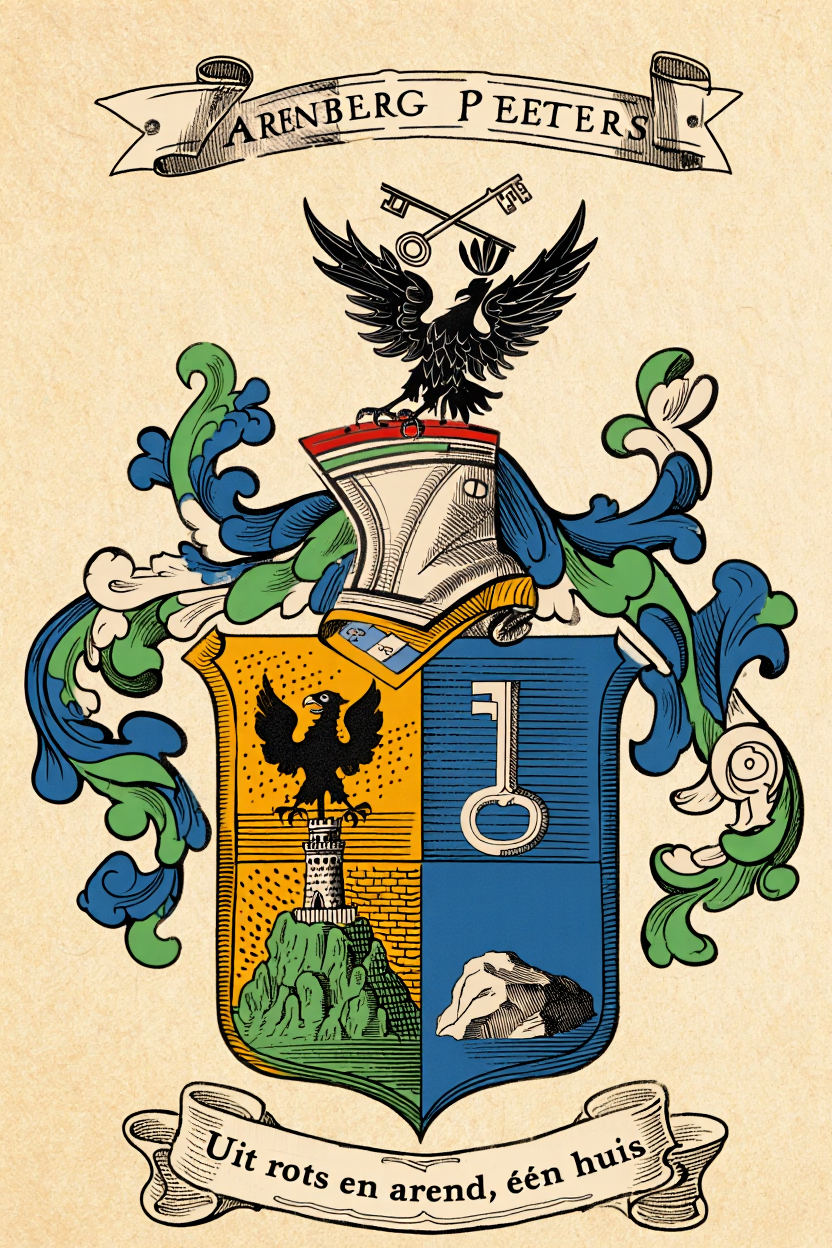 Familiewapen van de achternaam ARENBERG PEETERS (vergrendeld)