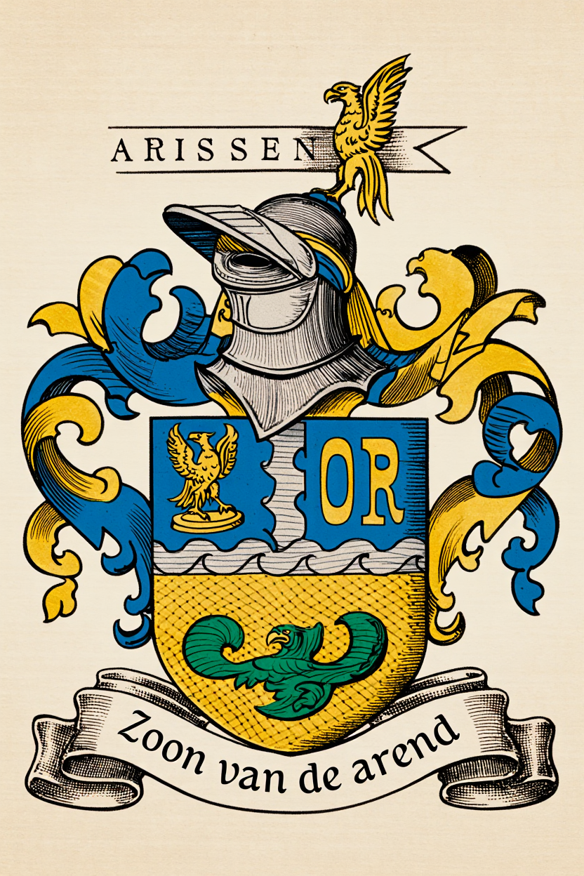 Familiewapen van de achternaam ARISSEN (vergrendeld)