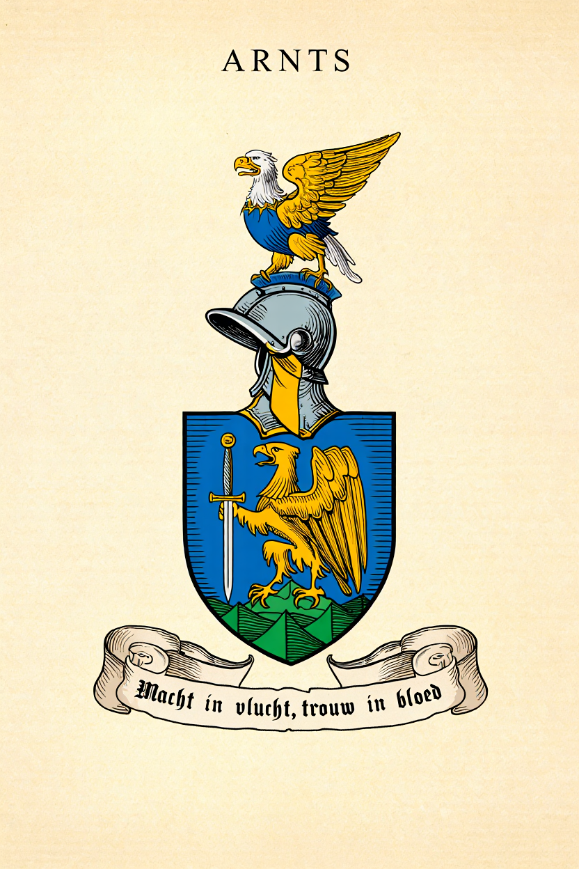 Familiewapen van de achternaam ARNTS (vergrendeld)