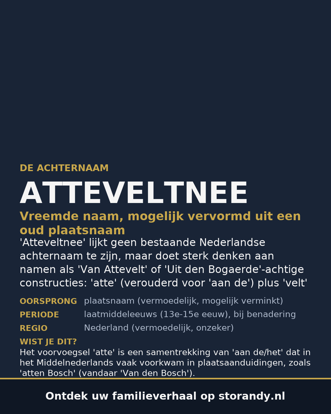 Familiewapen van de achternaam ATTEVELTNEE