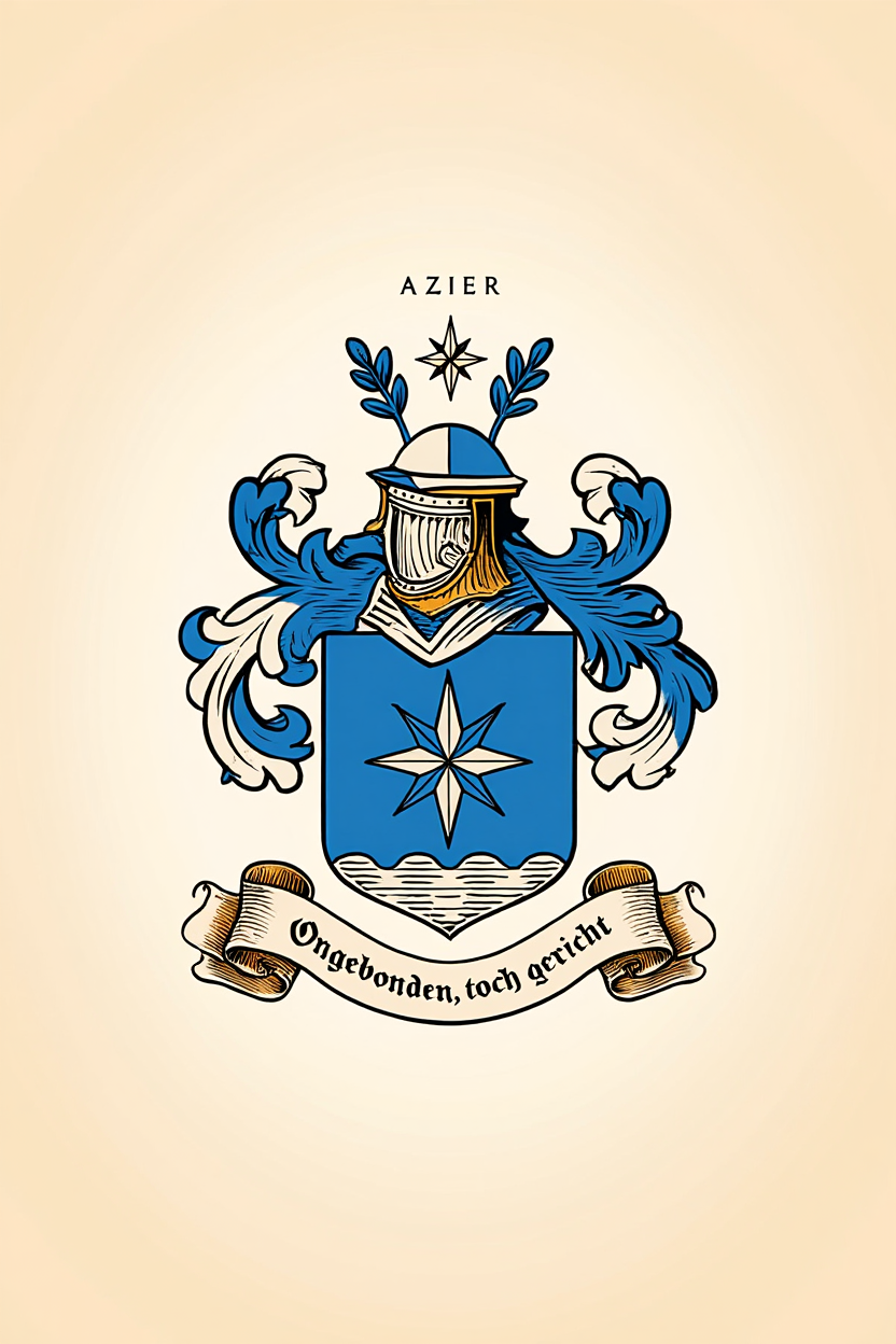 Familiewapen van de achternaam AZIER (vergrendeld)