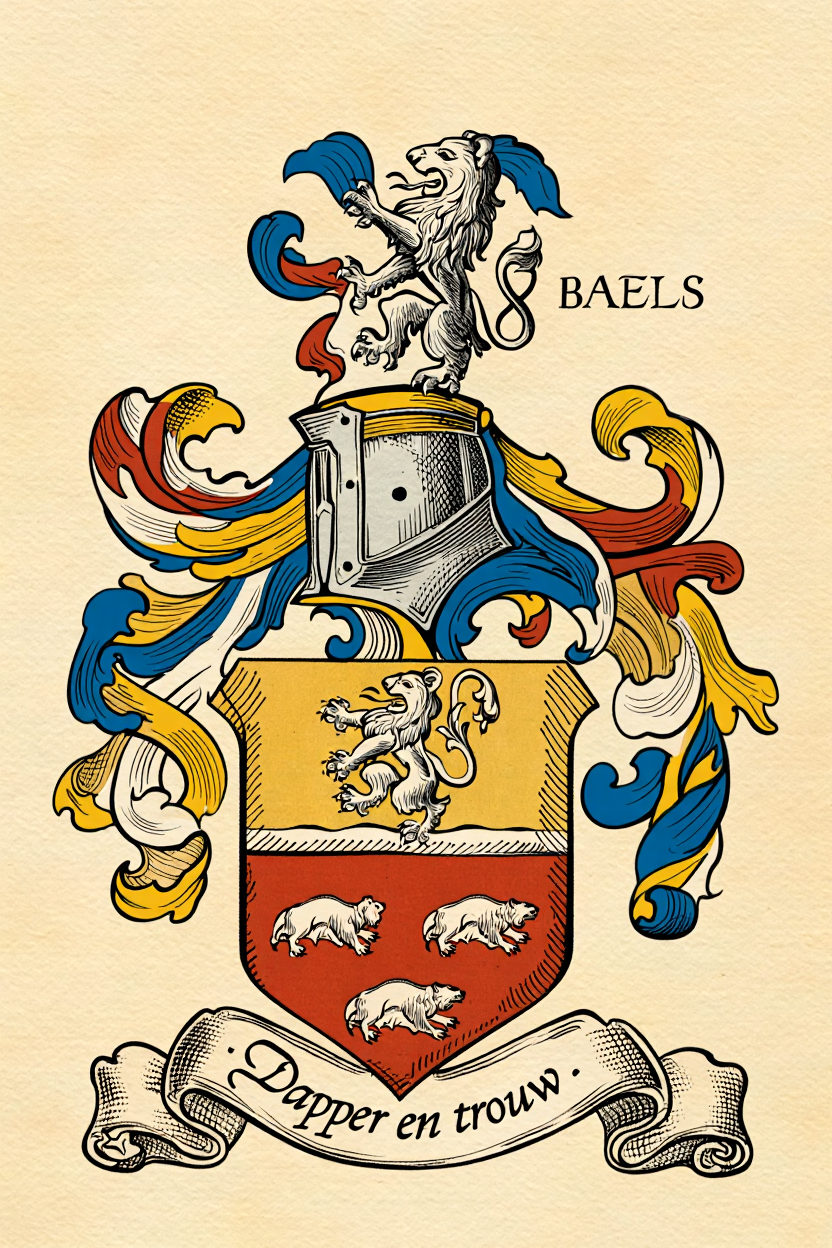 Familiewapen van de achternaam BAELS