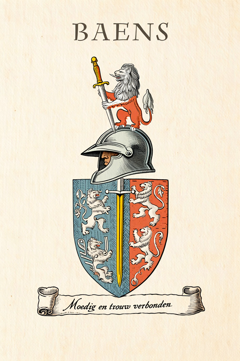 Familiewapen van de achternaam BAENS