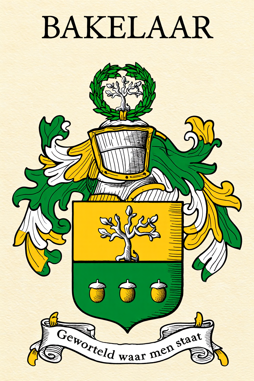 Familiewapen van de achternaam BAKELAAR