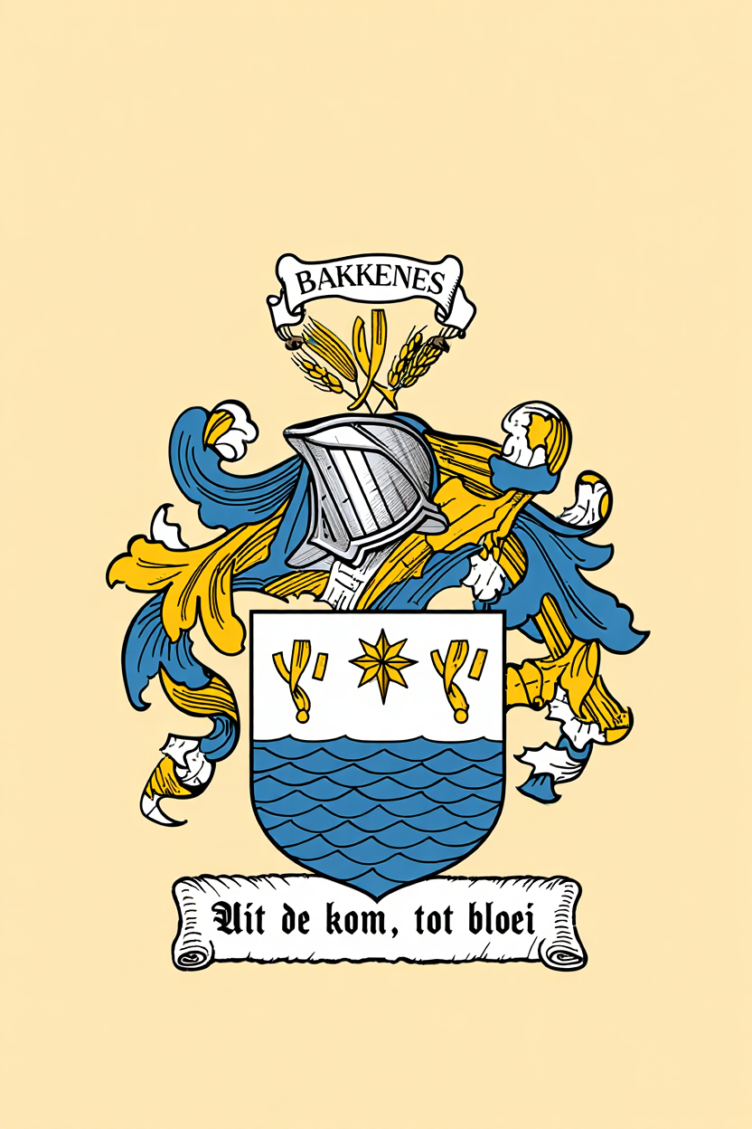 Familiewapen van de achternaam BAKKENES