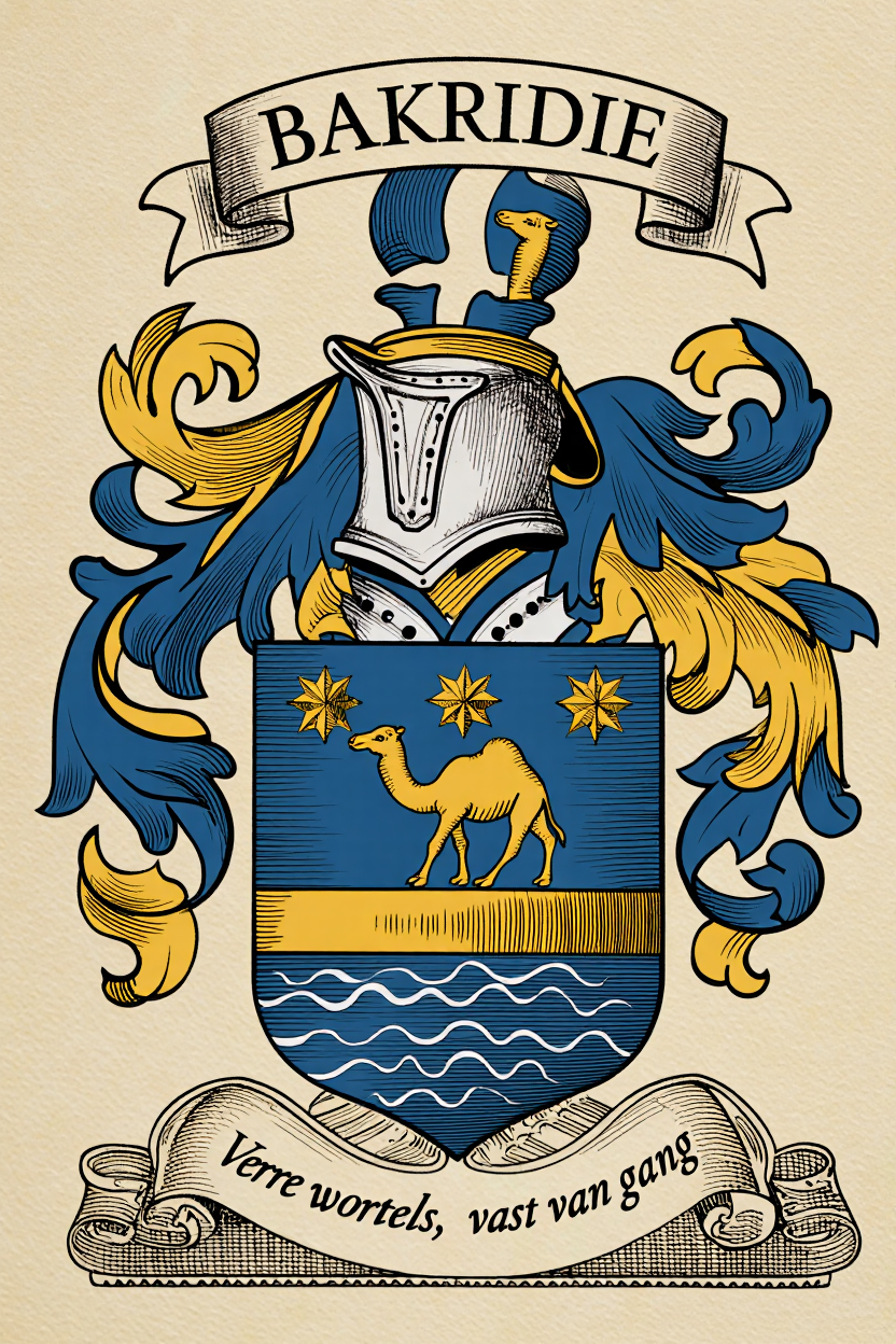 Familiewapen van de achternaam BAKRIDIE