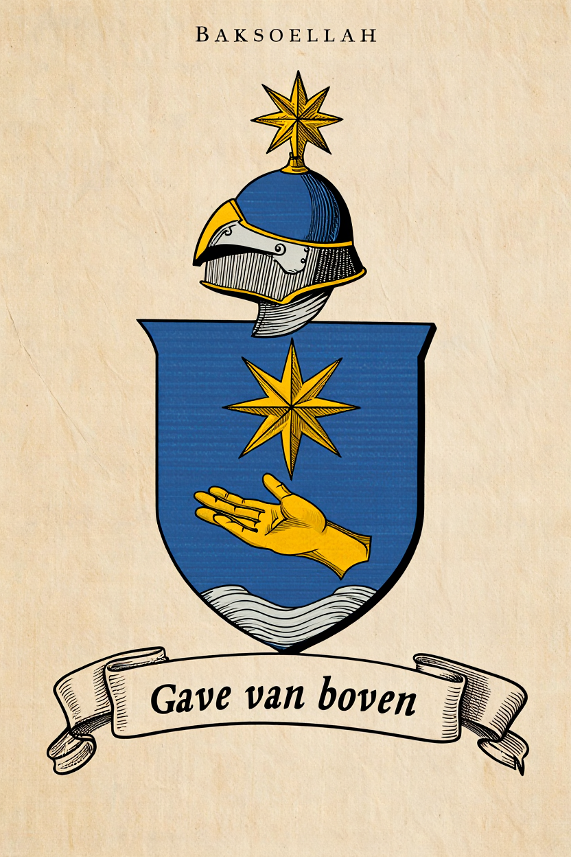 Familiewapen van de achternaam BAKSOELLAH (vergrendeld)