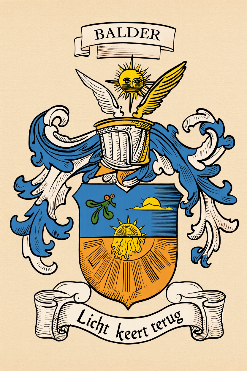Familiewapen van de achternaam BALDER