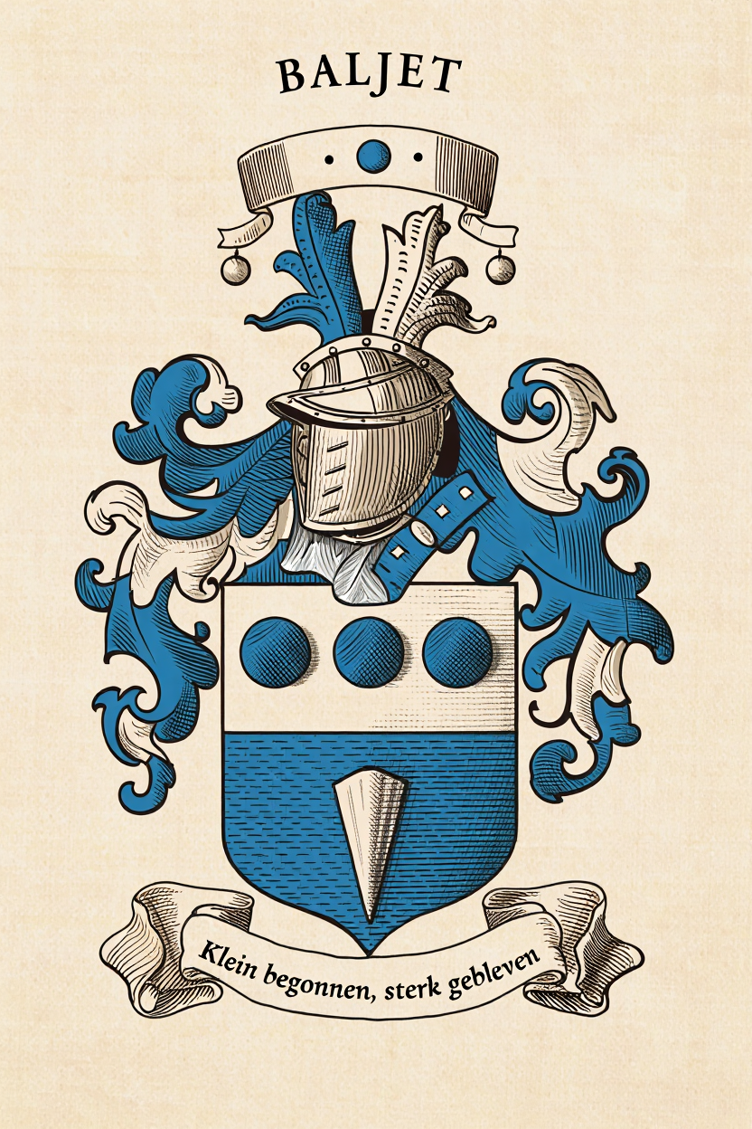 Familiewapen van de achternaam BALJET