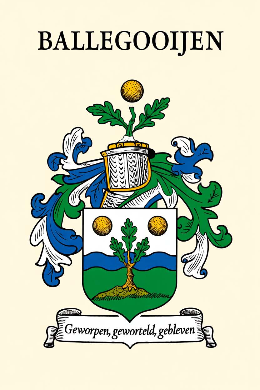 Familiewapen van de achternaam BALLEGOOIJEN (vergrendeld)