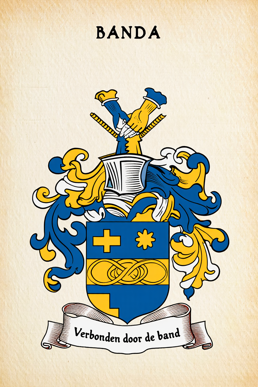 Familiewapen van de achternaam BANDA