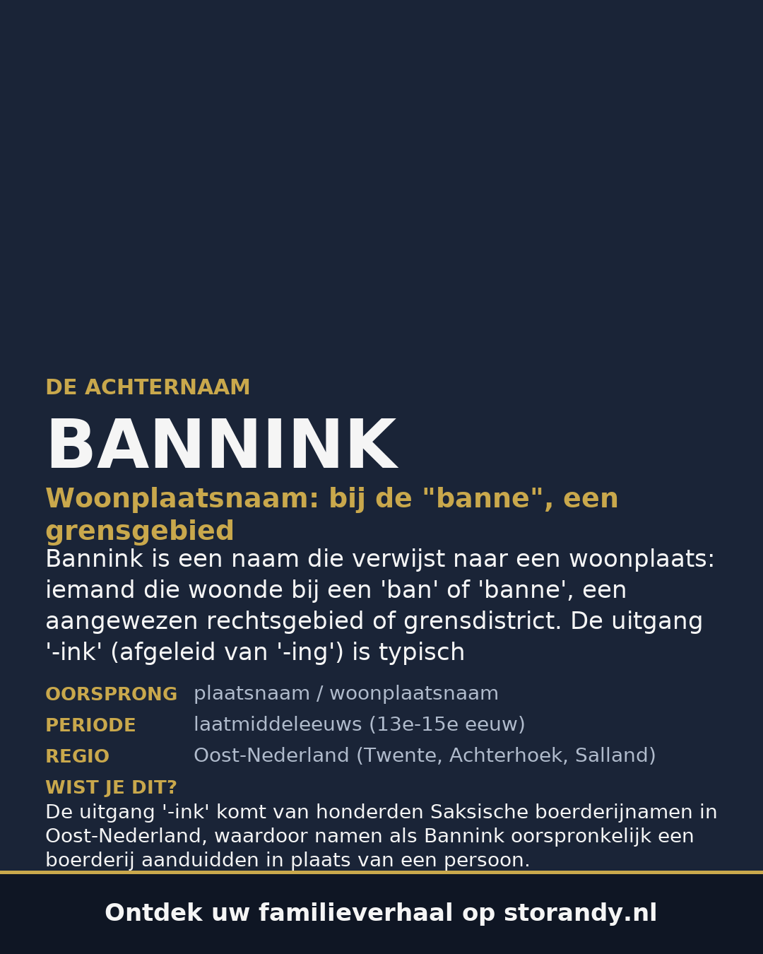 Familiewapen van de achternaam BANNINK