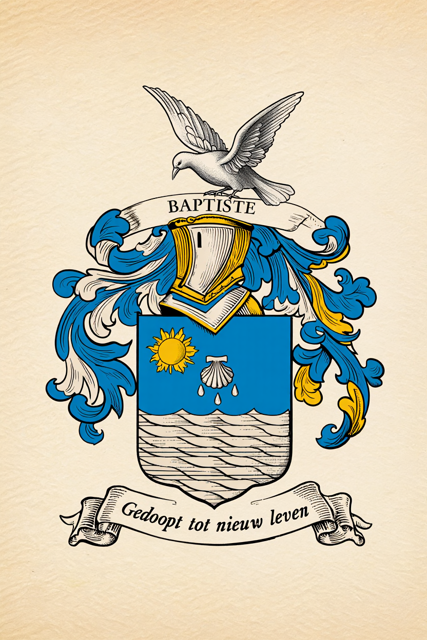 Familiewapen van de achternaam BAPTISTE (vergrendeld)